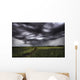 Storm Clouds And Rain Over A Track Wall Mural