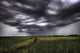 Storm Clouds And Rain Over A Track Wall Mural