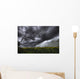Rain And Thunderstorm Over A Canola Field South Of Bon Accord, Alberta Wall Mural