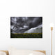 Rain And Thunderstorm Over A Canola Field South Of Bon Accord, Alberta Wall Mural