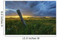 Summer Thunderstorm And Fencepost On A Wheat Farm North Of Edmonton Wall Mural