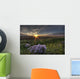 Summer Sunset Over Prairie Wildflowers North Of Bon Accord, Alberta Wall Mural