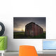 An Abandoned Railway Boxcar Converted To A Storage Shed At Sunset Wall Mural