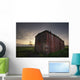 An Abandoned Railway Boxcar Converted To A Storage Shed At Sunset Wall Mural