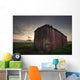 An Abandoned Railway Boxcar Converted To A Storage Shed At Sunset Wall Mural