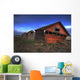 Three Old Red Granaries On The Alberta Prairie, North Of Edmonton Wall Mural