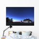 Farm House In Field At Sunset, Fort Saskatchewan, Alberta Wall Mural