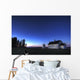 Farm House In Field At Sunset, Fort Saskatchewan, Alberta Wall Mural