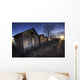 Row Of Sheds At Sunset, Fort Saskatchewan, Alberta Wall Mural