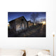 Row Of Sheds At Sunset, Fort Saskatchewan, Alberta Wall Mural