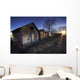 Row Of Sheds At Sunset, Fort Saskatchewan, Alberta Wall Mural