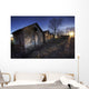 Row Of Sheds At Sunset, Fort Saskatchewan, Alberta Wall Mural