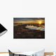 Field Flooded From Thawing Snow At Sunset, Namao, Alberta Wall Mural