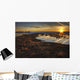 Field Flooded From Thawing Snow At Sunset, Namao, Alberta Wall Mural