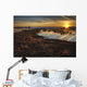 Field Flooded From Thawing Snow At Sunset, Namao, Alberta Wall Mural
