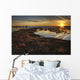 Field Flooded From Thawing Snow At Sunset, Namao, Alberta Wall Mural