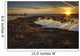 Field Flooded From Thawing Snow At Sunset, Namao, Alberta Wall Mural