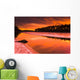 Spring Thaw Sunset, Rocky Lake, Nova Scotia Wall Mural