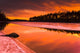 Spring Thaw Sunset, Rocky Lake, Nova Scotia Wall Mural