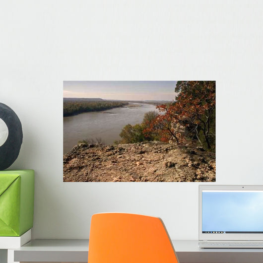 Missouri River Overlook Wall Decal Design 2
