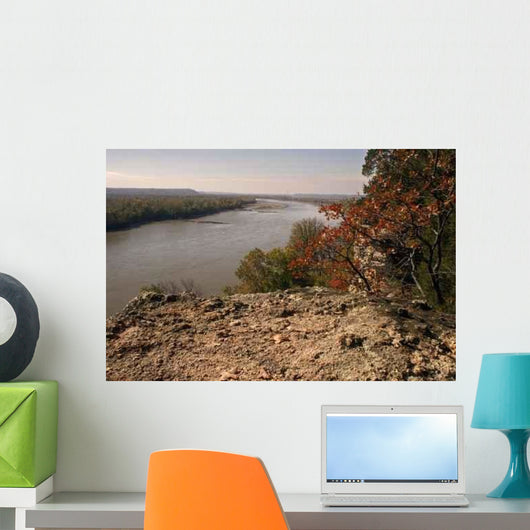 Missouri River Overlook Wall Decal Design 2