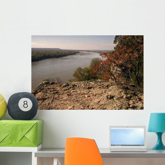 Missouri River Overlook Wall Decal Design 2