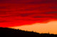 Red Sunset Clouds Over Forested Hillside, Bedford, Nova Scotia Wall Mural