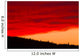Red Sunset Clouds Over Forested Hillside, Bedford, Nova Scotia Wall Mural