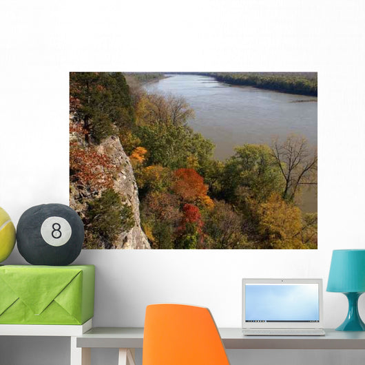 Missouri River Overlook Wall Decal Design 1