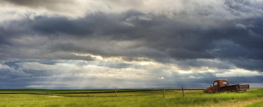 Old Abandoned Truck Near Empress, Saskatchewan Wall Mural