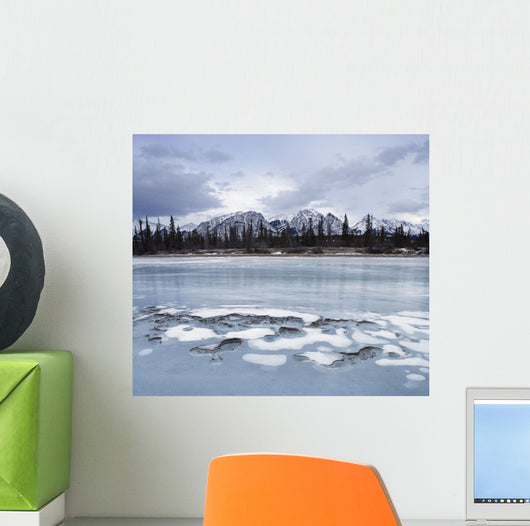Ice On The North Saskatchewan River Wall Mural