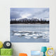 Ice On The North Saskatchewan River Wall Mural