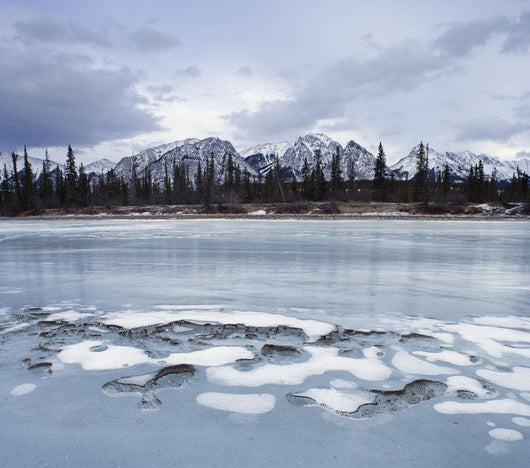 Ice On The North Saskatchewan River Wall Mural