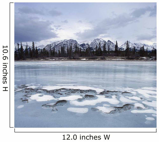 Ice On The North Saskatchewan River Wall Mural