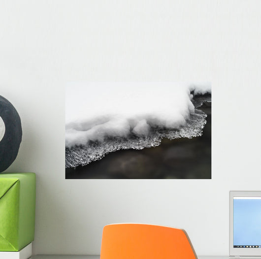 Ice On The North Saskatchewan River, Banff National Park, Alberta Wall Mural