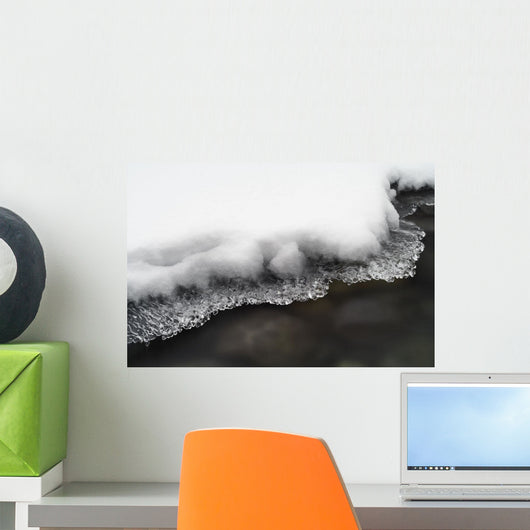 Ice On The North Saskatchewan River, Banff National Park, Alberta Wall Mural