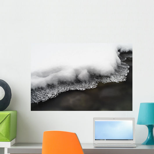 Ice On The North Saskatchewan River, Banff National Park, Alberta Wall Mural