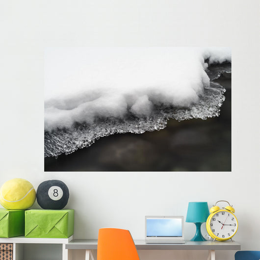 Ice On The North Saskatchewan River, Banff National Park, Alberta Wall Mural