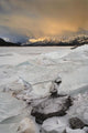 Sunrise Over Lake Abraham At Windy Point Wall Mural