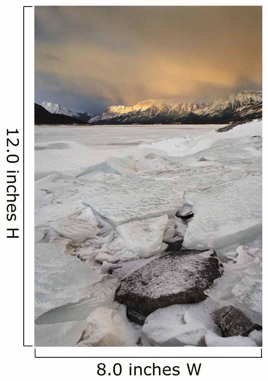 Sunrise Over Lake Abraham At Windy Point Wall Mural