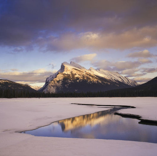 Vermilion Lake And Mount Rundle, Banff National Park, Alberta Wall Mural