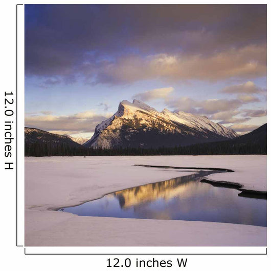 Vermilion Lake And Mount Rundle, Banff National Park, Alberta Wall Mural