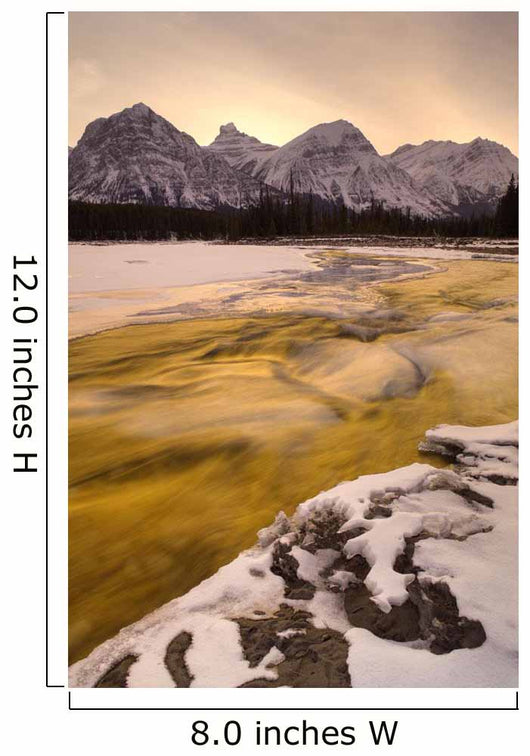 Athabasca River And Mt Fryatt, Jasper National Park, Alberta Wall Mural