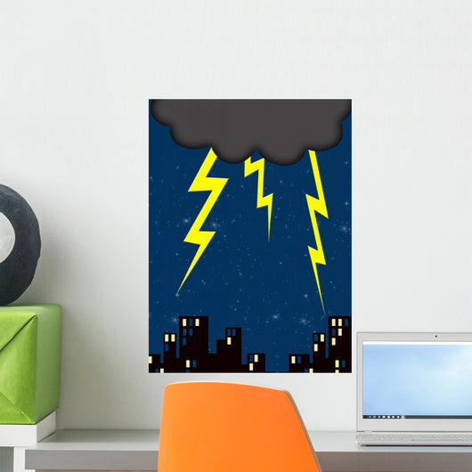 Lightning Wall Decal Design 4