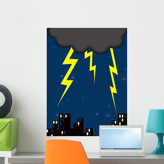 Lightning Wall Decal Design 4