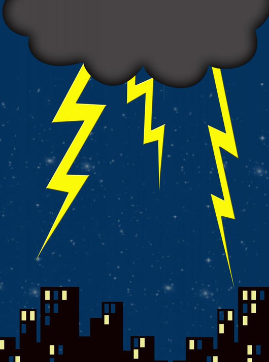 Lightning Wall Decal Design 4