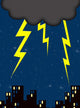 Lightning Wall Decal Design 4