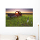 Old Abandoned Pick-Up Truck Sitting Wall Mural