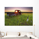 Old Abandoned Pick-Up Truck Sitting Wall Mural