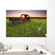 Old Abandoned Pick-Up Truck Sitting Wall Mural
